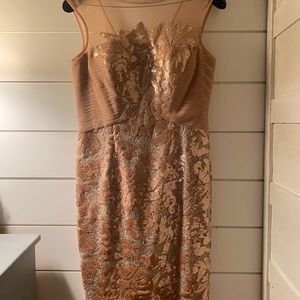 Gorgeous Mother of Bride dress. Size 10, sequin. Illusion top